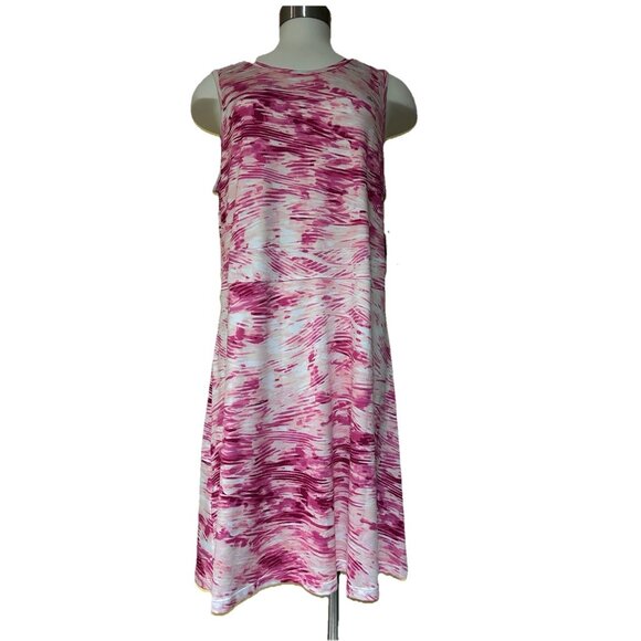 Silver Bait Other - Silver Bait Women’s Pink White Sleeveless Dress Strap Athletic Stretch Straps 1X
